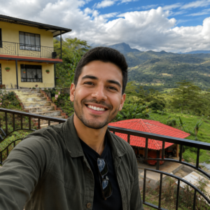 Javier Herrera durante su escapada en Boyacá