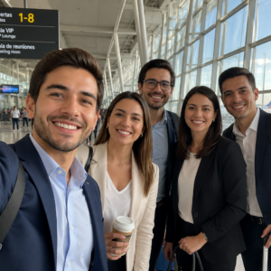Equipo de Laura Sánchez en su viaje corporativo